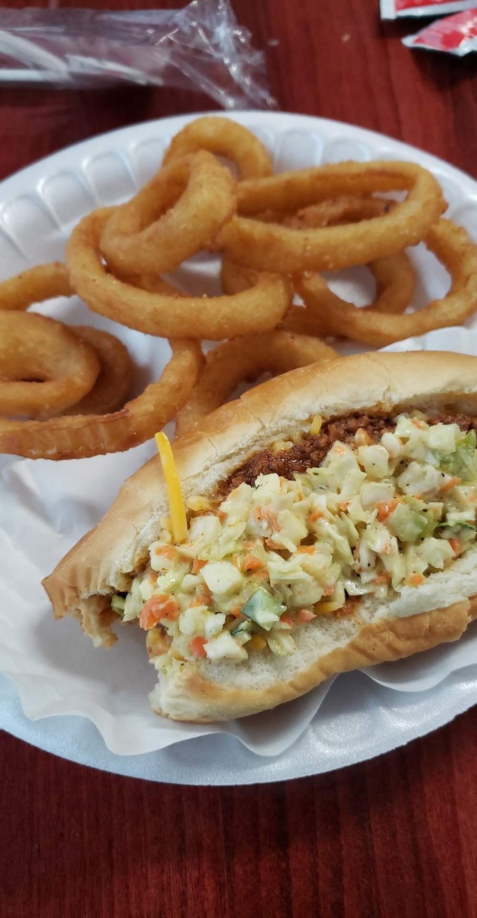 Hot Dog and Onion Rings